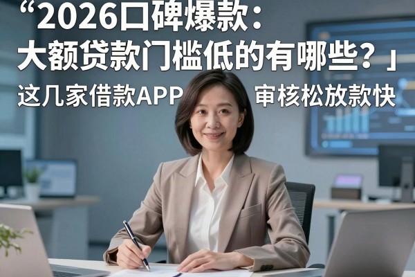 2026口碑爆款:大额贷款门槛低的有哪些?这几家借款APP审核松放款快!