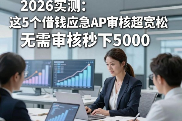 2026实测:这5个借钱应急APP审核超宽松,无需审核秒下5000!