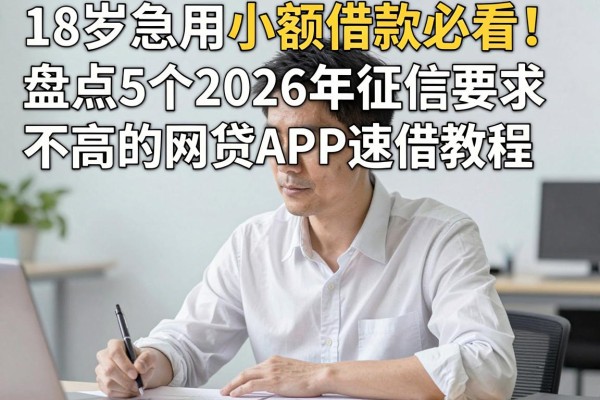 18岁急用小额借款必看！盘点5个2026年征信要求不高的网贷APP速借教程