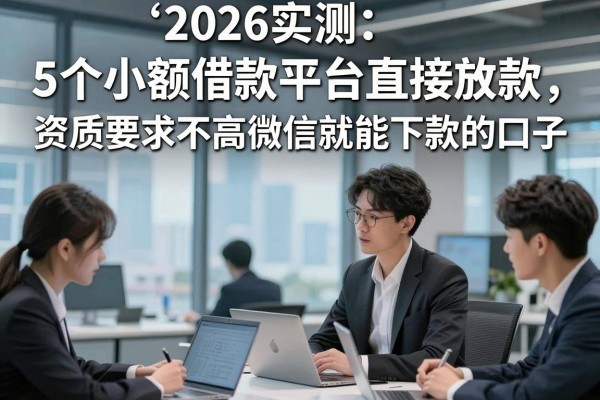 2026实测：5个小额借款平台直接放款，资质要求不高微信就能下款的口子