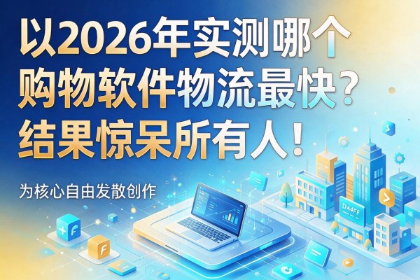 2026年实测哪个购物软件物流最快？结果惊呆所有人！