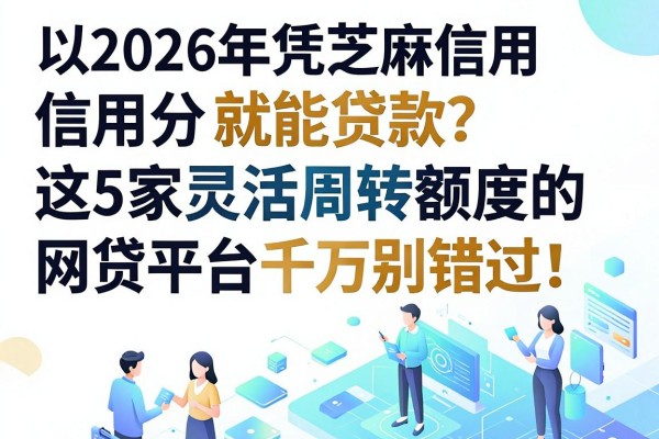 2026年凭芝麻信用分就能贷款?这5家灵活周转额度的网贷平台千万别错过!