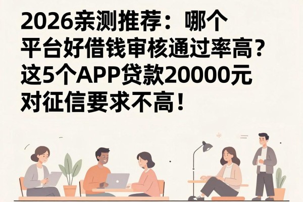 2026亲测推荐:哪个平台好借钱审核通过率高?这5个APP贷款20000元对征信要求不高,短期周转正合适!