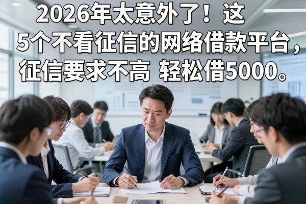 2026年太意外了!这5个不看征信的网络借款平台,征信要求不高轻松借5000