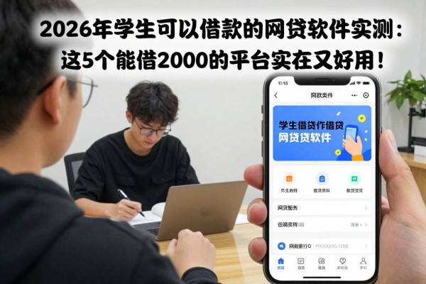 2026年学生可以借款的网贷软件实测:这5个能借2000的平台实在又好用!
