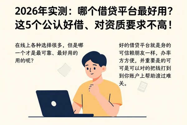 2026年实测：哪个借贷平台最好用？这5个公认好借、对资质要求不高！