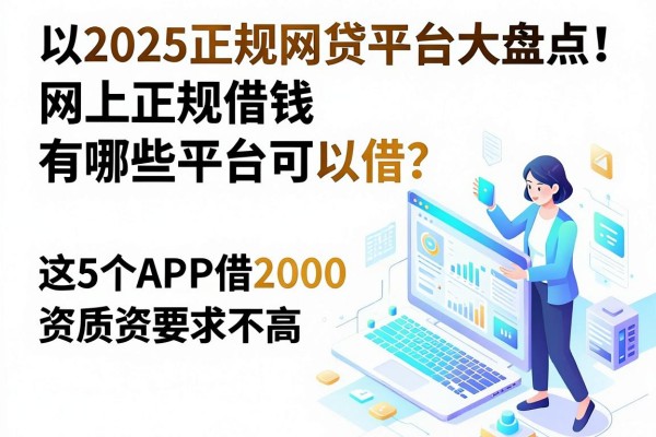 2025正规网贷平台大盘点!网上正规借钱有哪些平台可以借?这5个APP借2000门槛低、资质要求不高
