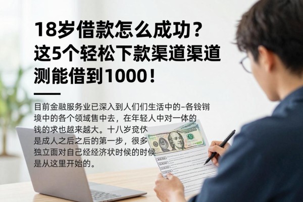 18岁借款怎么成功?这5个轻松下款渠道亲测能借到1000!