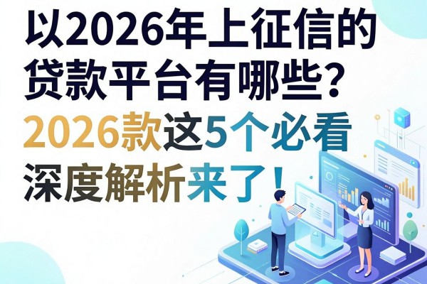 2026年上征信的贷款平台有哪些?2026款这5个必看,深度解析来了!
