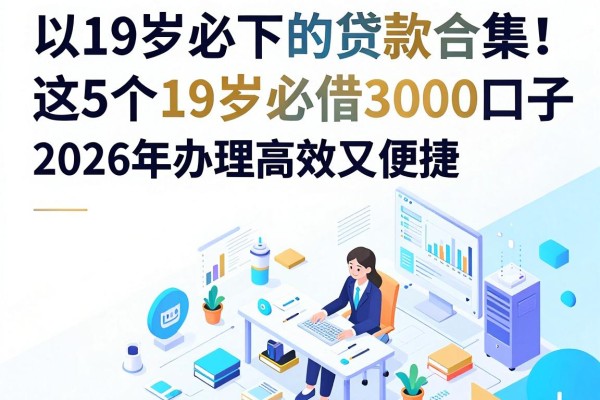 19岁必下的贷款合集！这5个19岁必借3000的口子，2026年办理高效又便捷