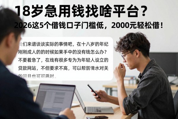 18岁急用钱找啥平台？2026这5个借钱口子门槛低，2000元轻松借！