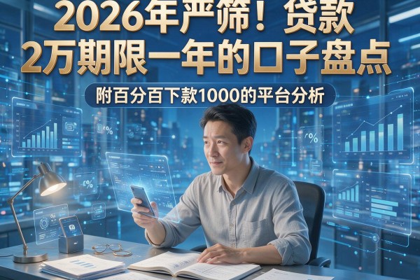 2026年严筛！贷款2万期限一年的口子盘点，附百分百下款1000的平台分析