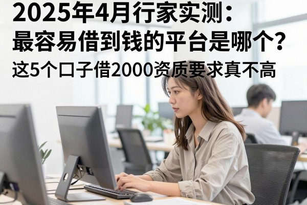 2025年4月行家实测：最容易借到钱的平台是哪个？这5个口子借2000资质要求真不高