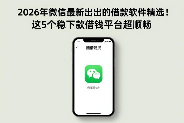 2026年微信最新推出的借款软件精选!这5个稳下款借钱平台超顺畅