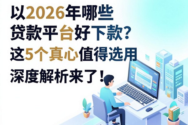 2026年哪些贷款平台好下款?这5个真心值得选用,深度解析来了!