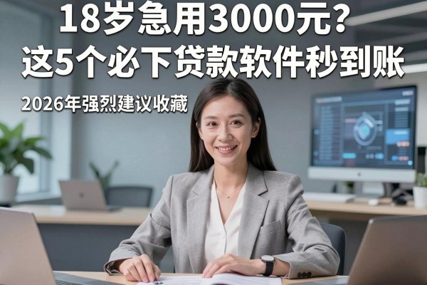 18岁急用3000元?这5个必下贷款软件秒到账,2026年强烈建议收藏!