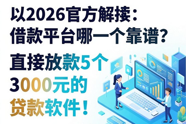 2026官方解读:借款平台哪一个靠谱?今日总结5个直接放款3000元的贷款软件!