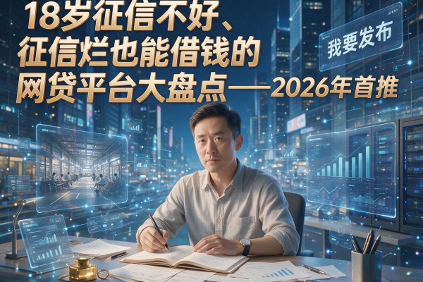 18岁征信不好、征信黑、征信烂也能借钱的网贷平台大盘点——2026年首推！