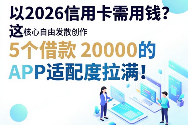 2026信用卡急需用钱?这5个借款20000的APP适配度拉满!