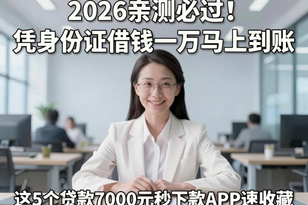 2026亲测必过!凭身份证借钱一万马上到账,这5个贷款7000元秒下款APP速收藏