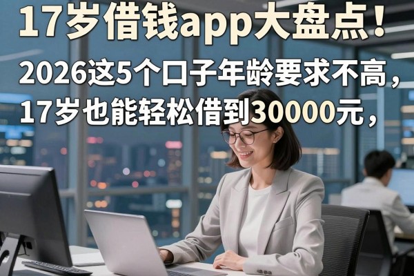 17岁借钱app大盘点！2026这5个口子年龄要求不高，17岁也能轻松借到30000元