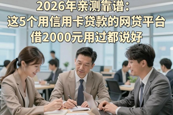 2026年亲测靠谱：这5个用信用卡贷款的网贷平台，借2000元用过都说好