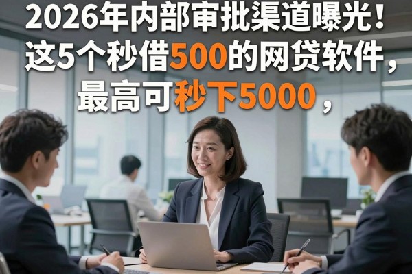 2026年内部审批渠道曝光！这5个秒借500的网贷软件，最高可秒下5000