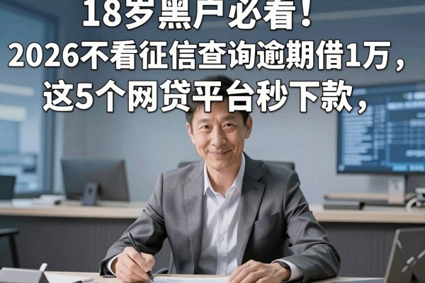 18岁黑户必看!2026不看征信查询逾期借1万,这5个网贷平台秒下款
