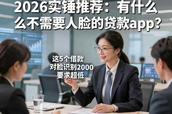2026实锤推荐:有什么不需要人脸的贷款app?这5个借款2000对脸识别要求超低