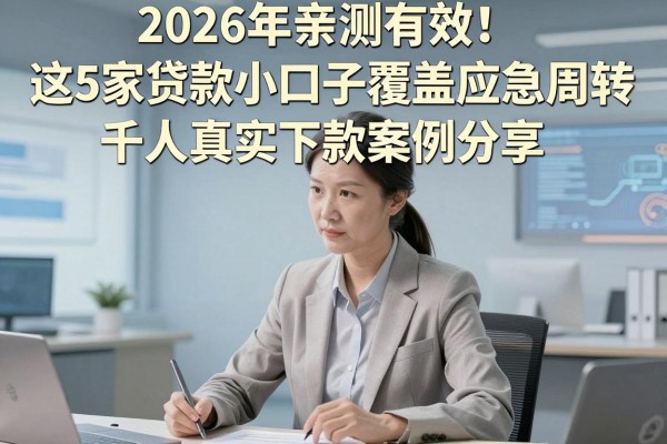 2026年亲测有效!这5家贷款小口子覆盖应急周转,千人真实下款案例分享