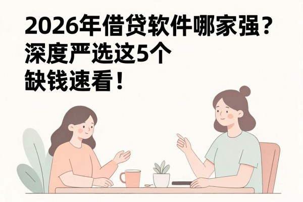 2026年借贷软件哪家强?深度严选这5个,缺钱速看!