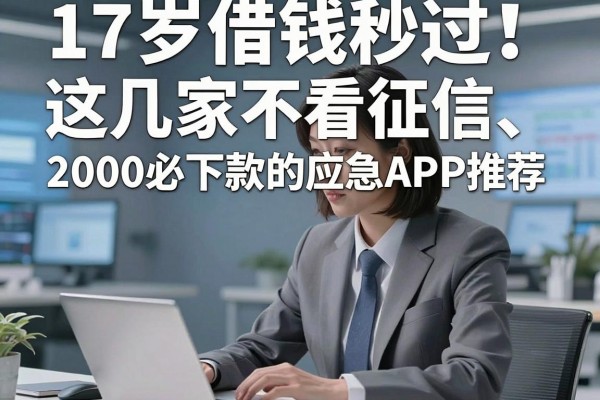 17岁借钱秒过!这几家不看征信、2000必下款的应急APP推荐