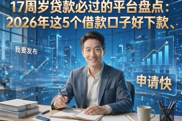 17周岁贷款必过的平台盘点：2026年这5个借款口子好下款、申请快