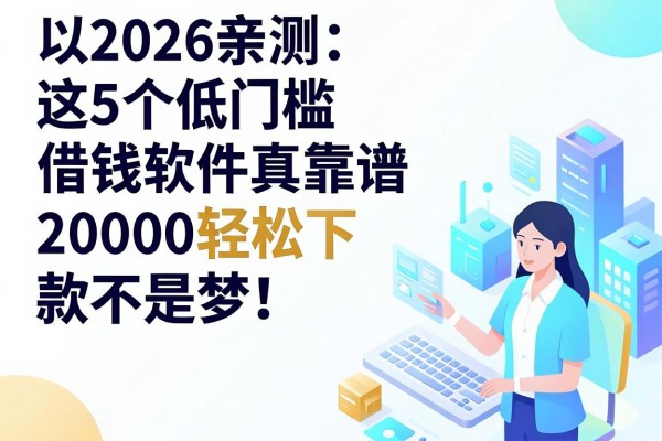 2026亲测:这5个低门槛借钱软件真靠谱,20000轻松下款不是梦!