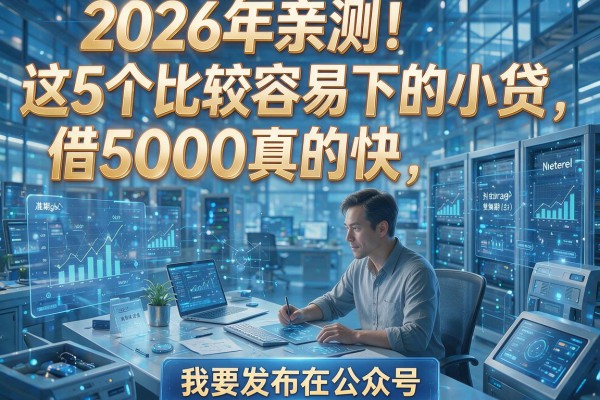2026年亲测！这5个比较容易下的小贷，借5000真的快