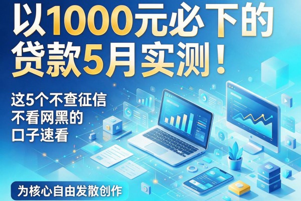 1000元必下的贷款5月实测！这5个不查征信不看网黑的口子速看