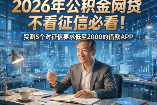 2026年公积金网贷不看征信必看！实测5个对征信要求低至2000的借款APP