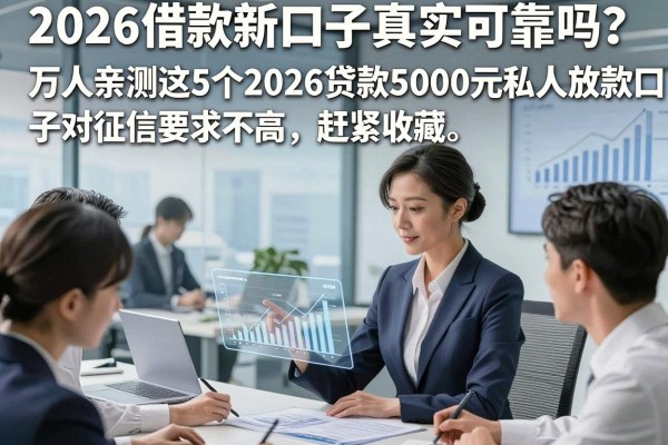 2026借款新口子真实可靠吗？万人亲测这5个2026贷款5000元私人放款口子，对征信要求不高赶紧收藏！