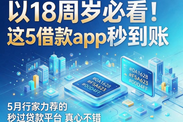 18周岁必看！这5个借款app秒到账，5月行家力荐的秒过贷款平台真心不错