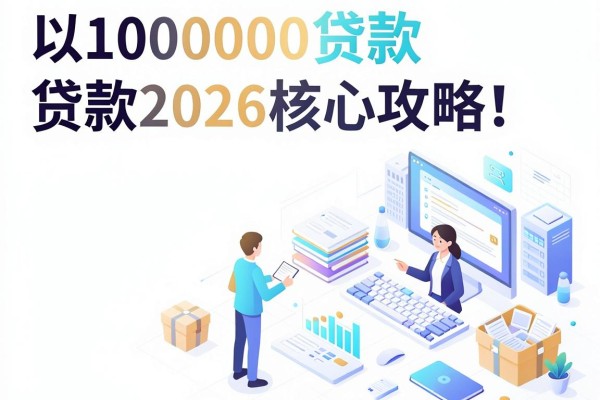 1000000贷款2026核心攻略！这五个正规借款软件轻松搞定大额资金