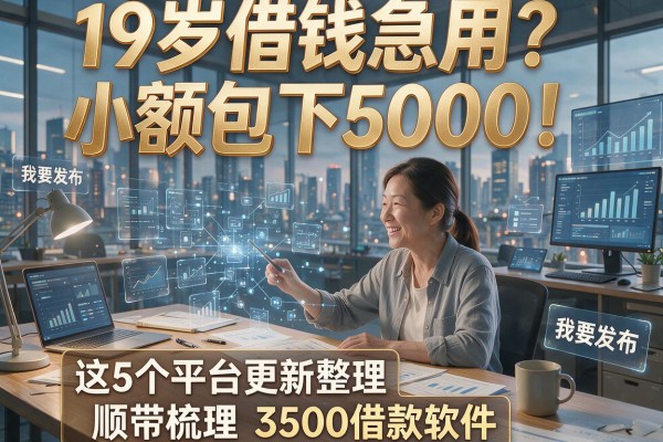 19岁借钱急用？小额包下5000！这5个平台更新整理，顺带梳理3500借款软件