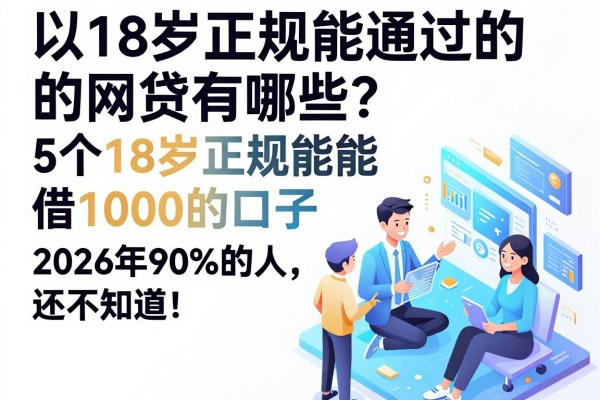 18岁正规能通过的网贷有哪些?这5个18岁正规能借1000的口子,2026年90%的人还不知道!