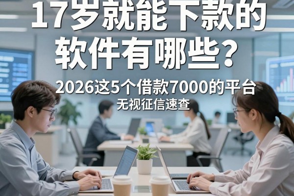 17岁就能下款的软件有哪些?2026这5个借款7000的平台无视征信速查!
