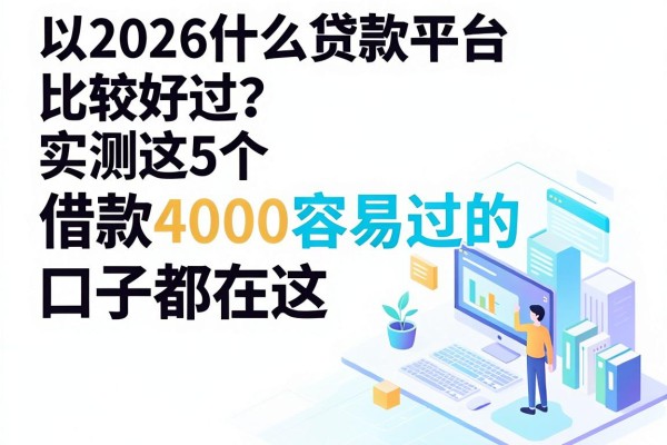 2026什么贷款平台比较好过?实测这5个优质渠道,借款4000容易过的口子都在这