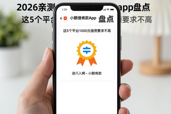 2026亲测！比较可靠的小额借款app盘点，这5个平台1000元借款要求不高