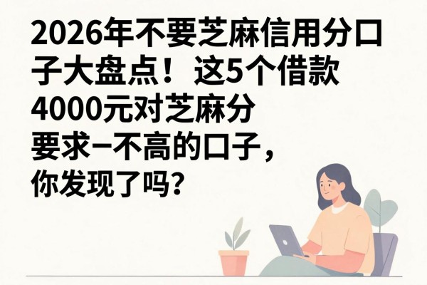 2026年不要芝麻信用分口子大盘点！这5个借款4000元对芝麻分要求不高的口子，你发现了吗？