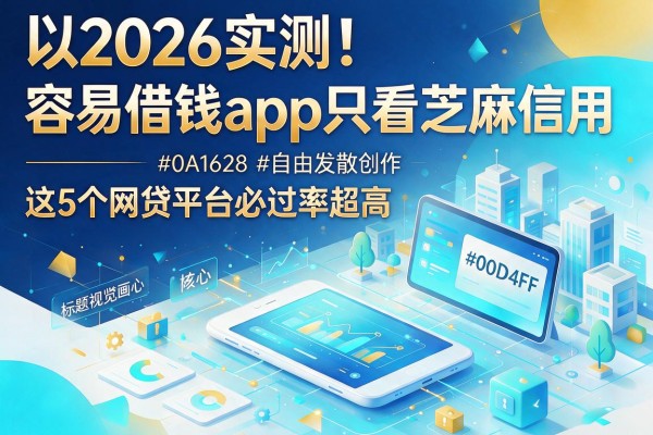 2026实测！容易借钱app只看芝麻信用，这5个网贷平台必过率超高
