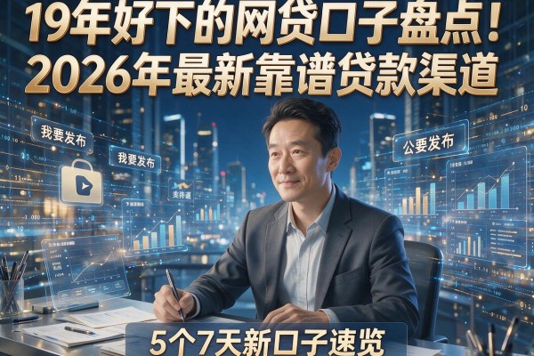 19年好下的网贷口子盘点！2026年最新靠谱贷款渠道，5个7天新口子速览