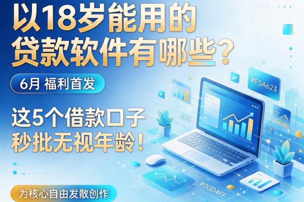 18岁能用的贷款软件有哪些？6月福利首发，这5个借款口子秒批无视年龄！