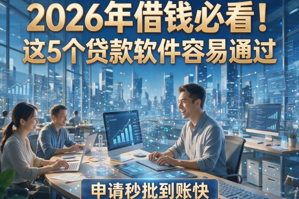 2026年借钱必看！这5个贷款软件容易通过，申请秒批到账快